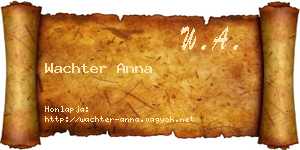 Wachter Anna névjegykártya